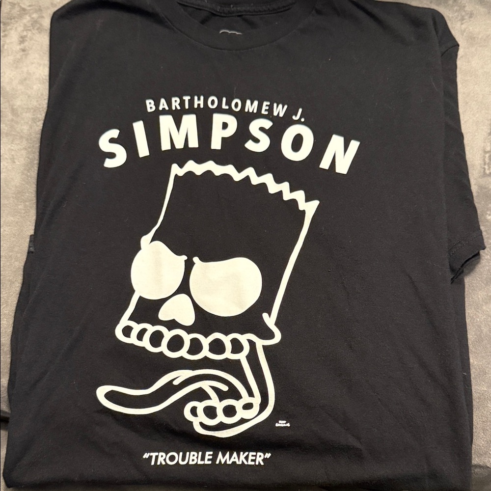Neff Black and White Bart Simpson Tee